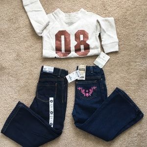NWT girls 4T lot: Carter’s + Arizona jeans
